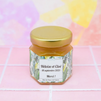 Mini pot de miel à offrir à vos invités mariage